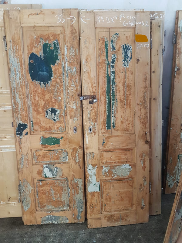 Vintage French wooden house door #2565/33