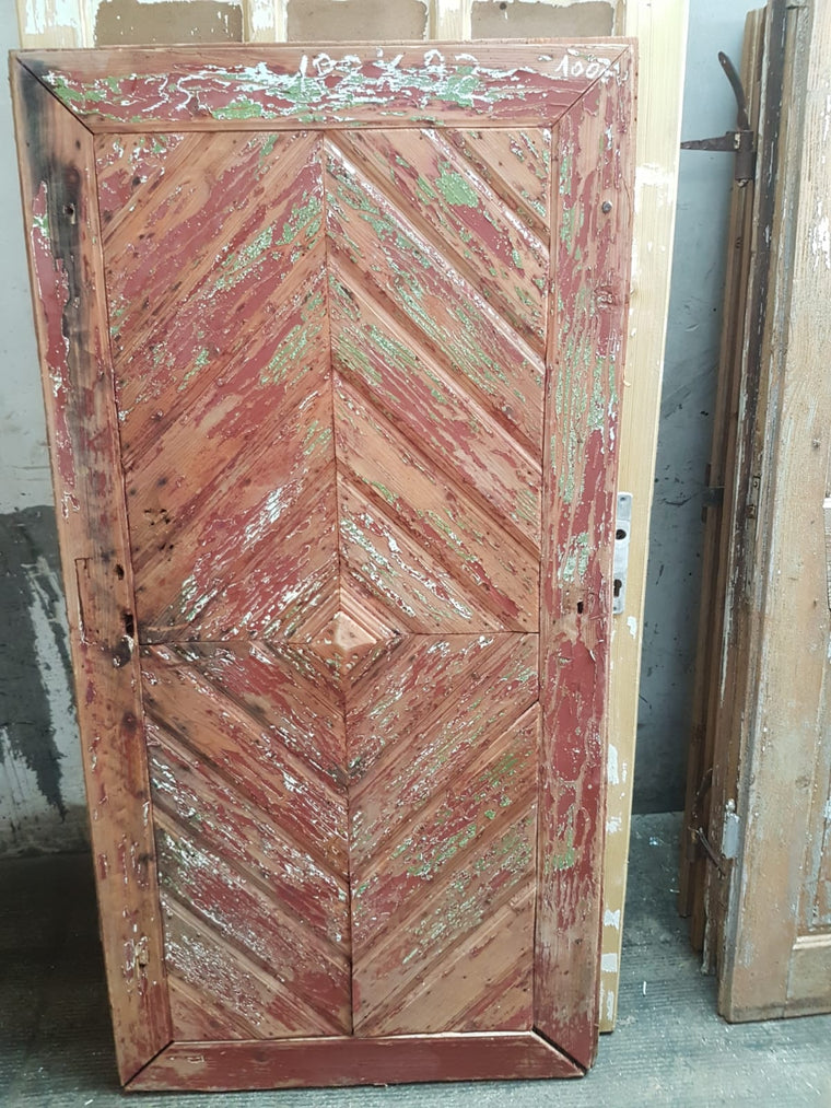 Vintage French wooden house door #2565/35