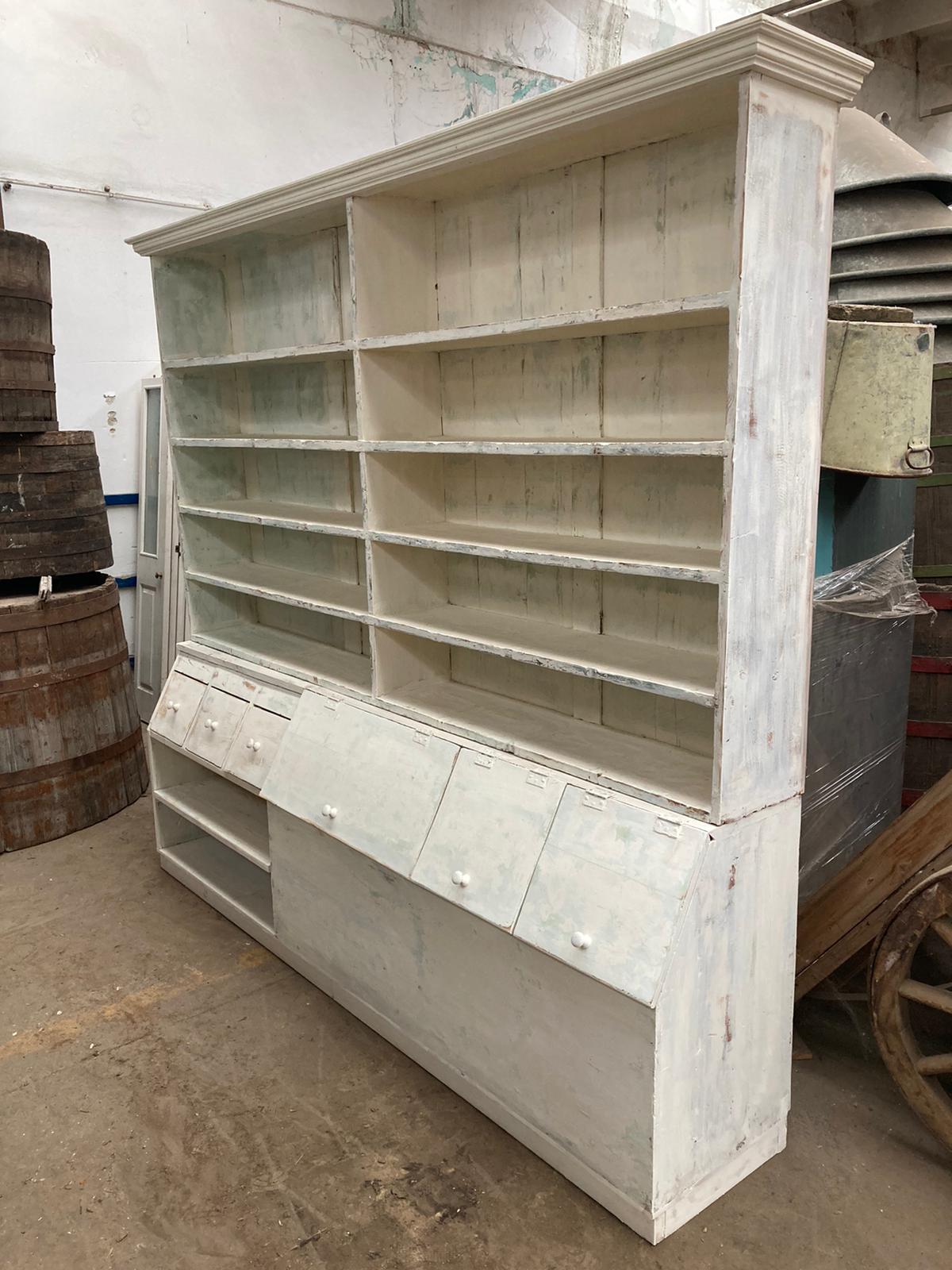 Vintage Dutch Pharmacy Cabinet / Kitchen Cabinet #3610