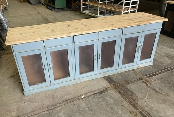 European Kitchen Island table cabinet / Shop Counter # 3680 Byron