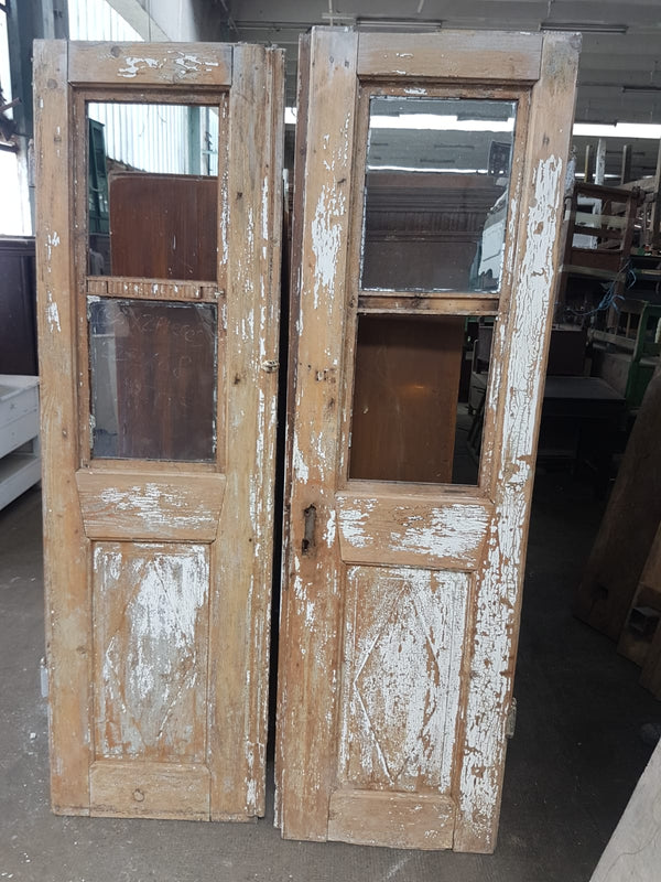 Vintage French wooden house door #2565/36