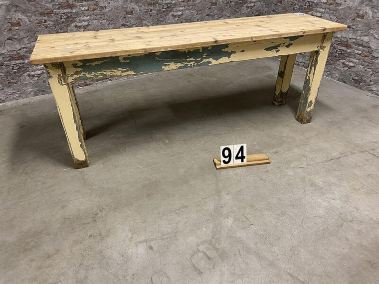 Vintage European Farmhouse Table  #3704