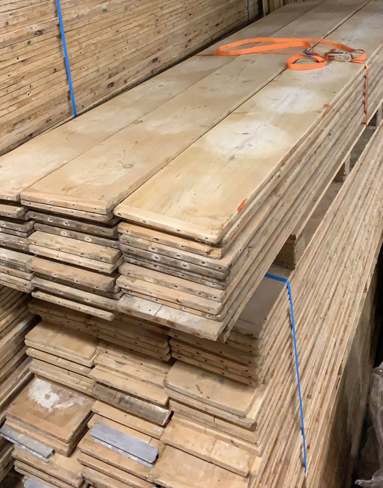 Belgian 1960s Wooden Cheese Planks 3.3 mt long #3720