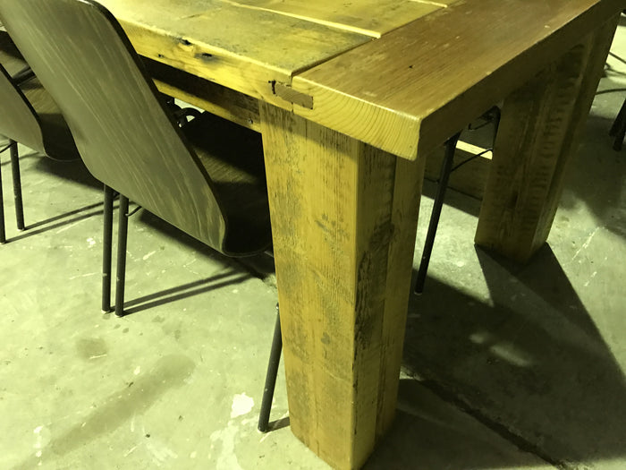 Vintage industrial French industrial kitchen table 3.8 meters