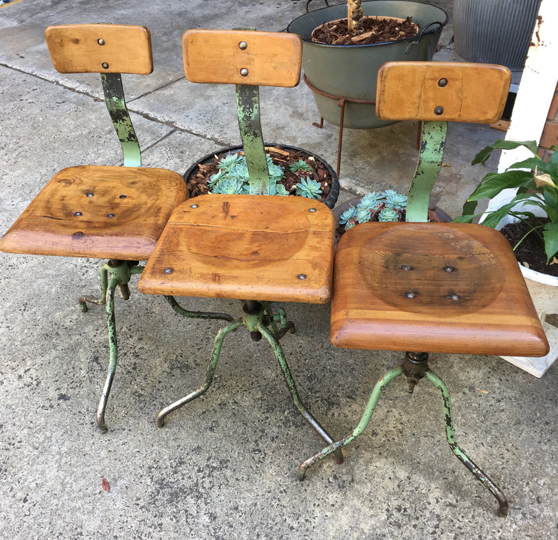 Vintage industrial Atelier chairs #1552
