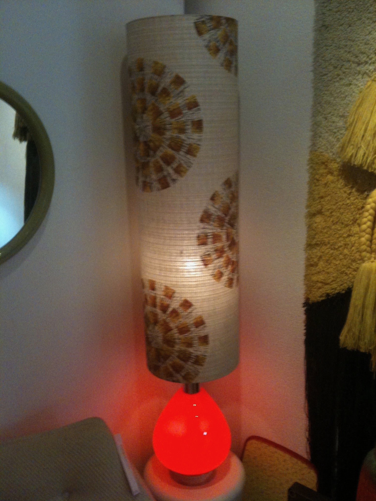 Vintage 60s Murano glass table lamp #1027