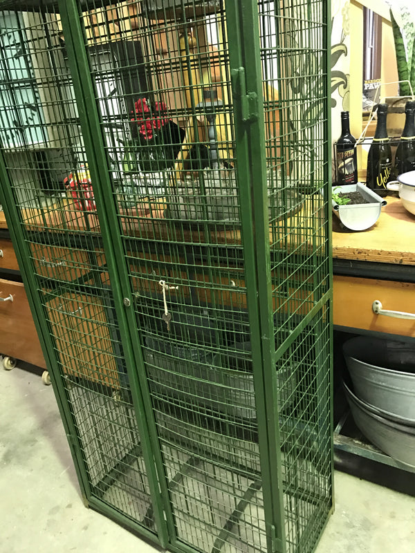 Vintage industrial French wine bottle rack #1511