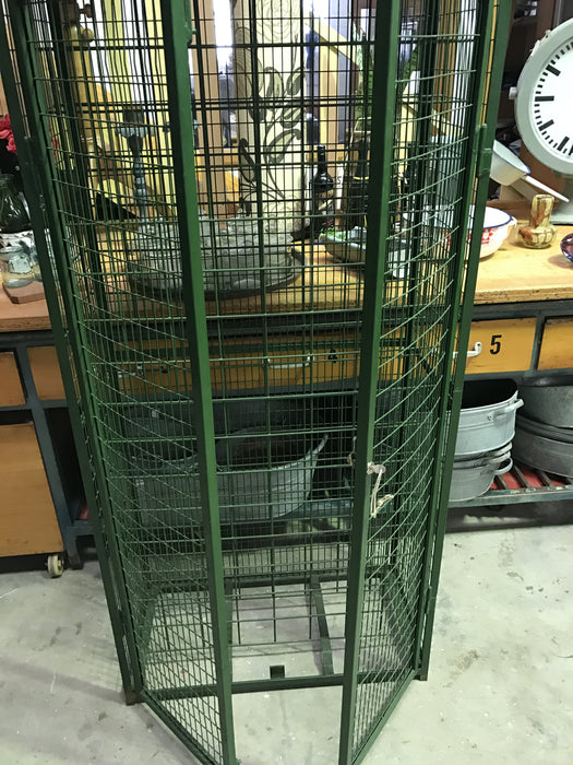 Vintage industrial French wine bottle rack #1511