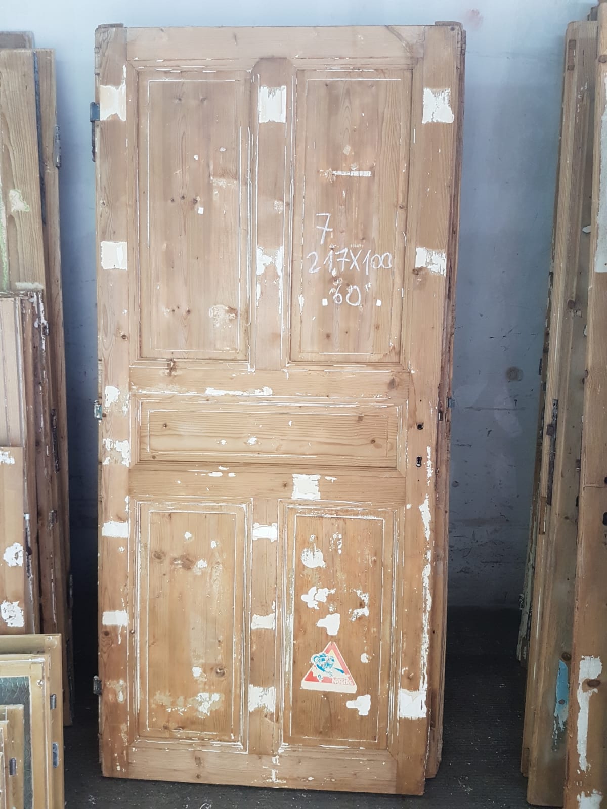 Vintage French house wooden door #2565/7