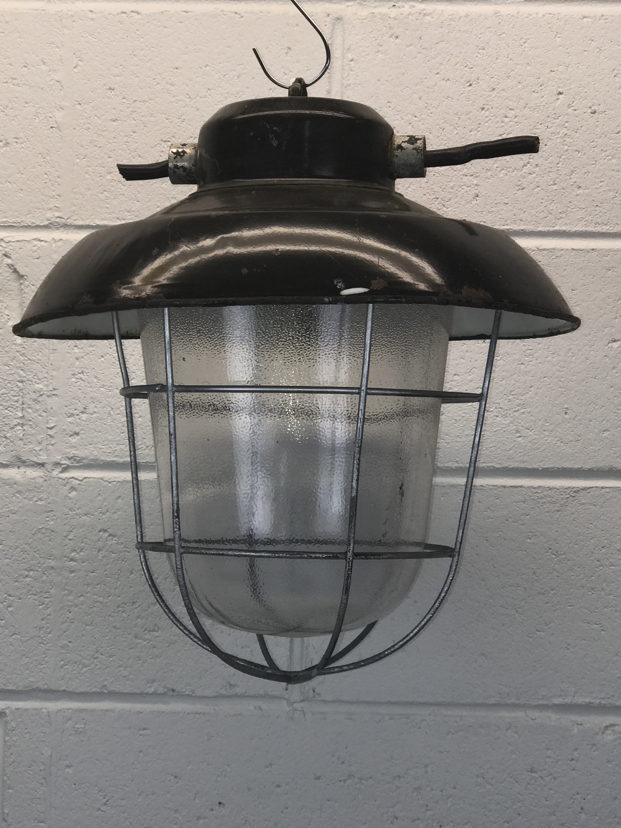 Vintage industrial CZECH warehouse lights #748