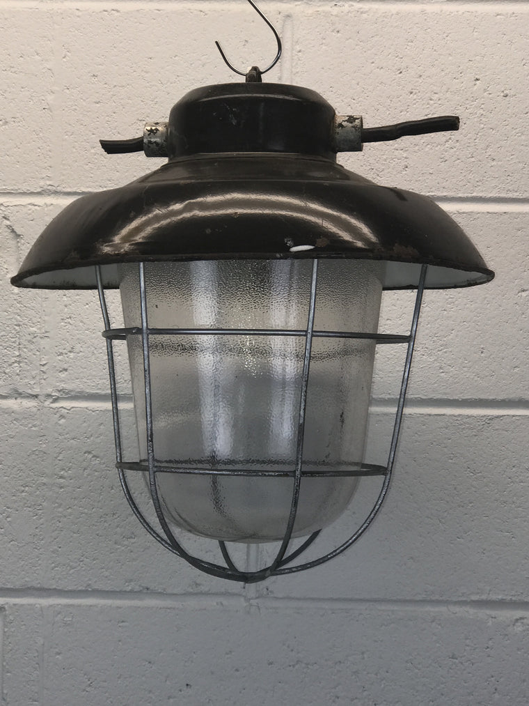 Vintage industrial CZECH warehouse lights #748
