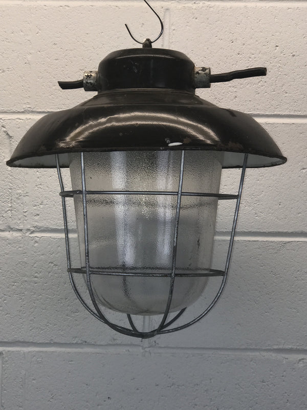 Vintage industrial CZECH warehouse lights #748