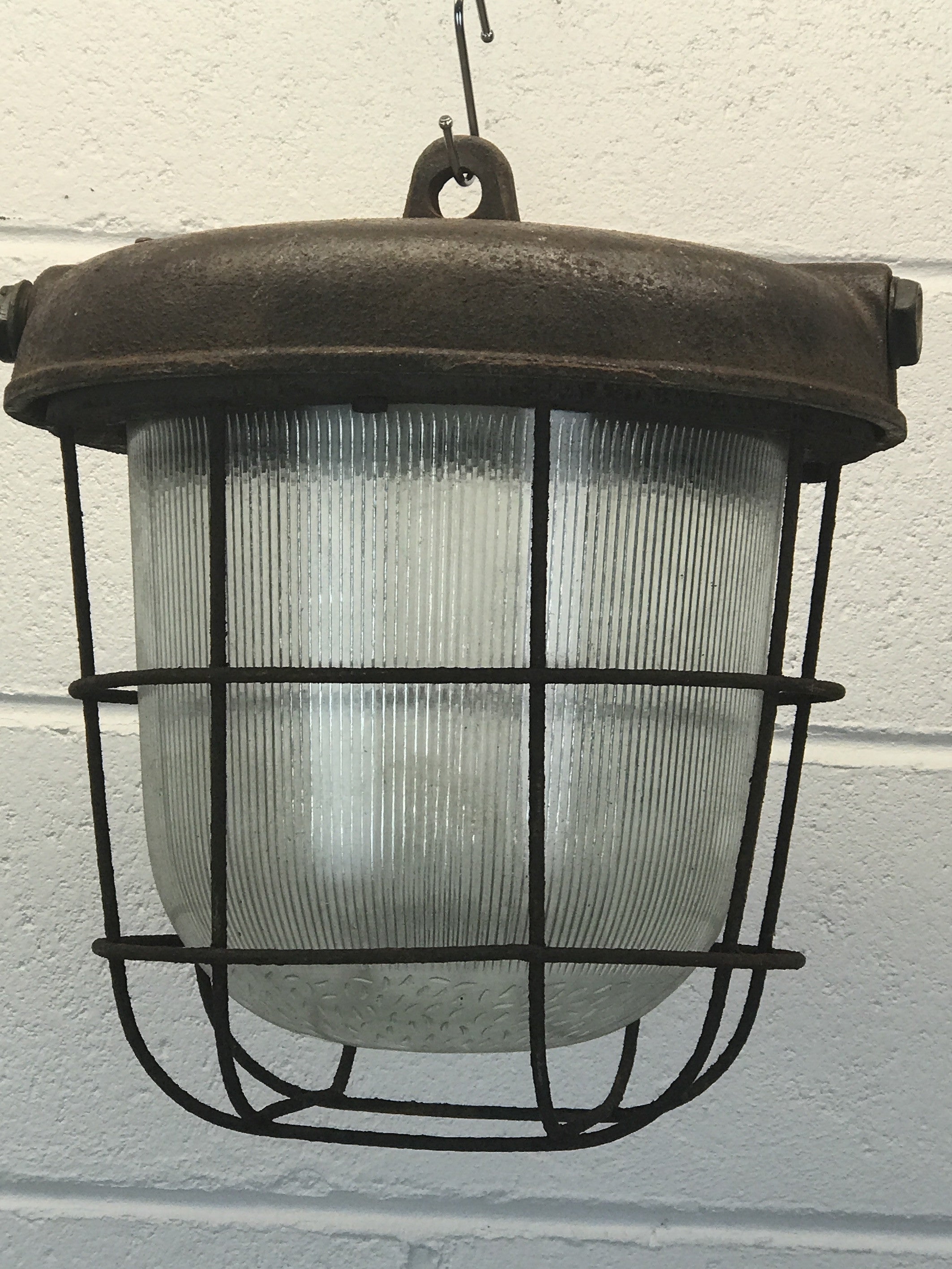Vintage industrial CZECH warehouse lights #884