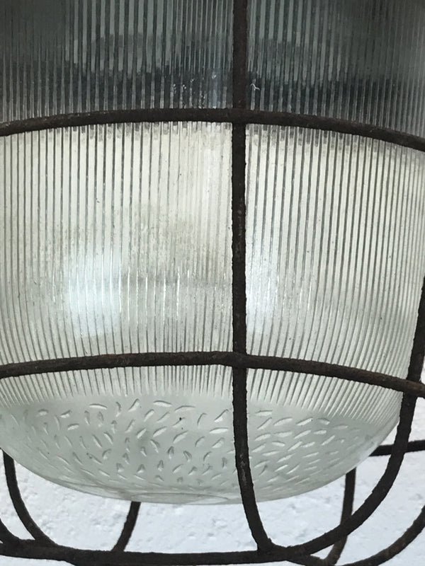 Vintage industrial CZECH warehouse lights #884