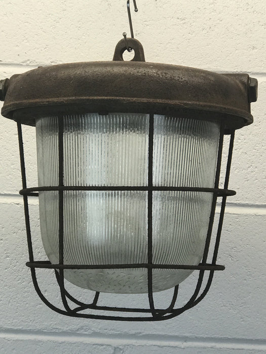 Vintage industrial CZECH warehouse lights #884
