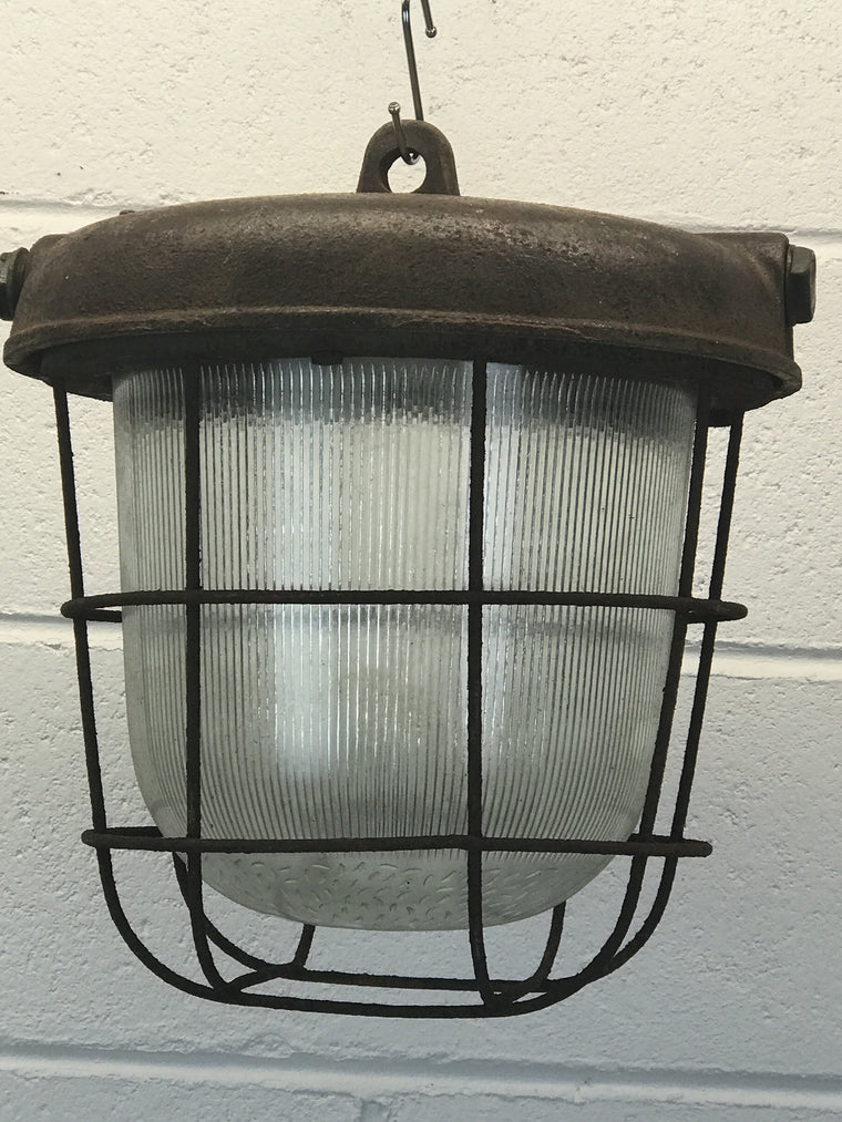 Vintage industrial CZECH warehouse lights #884