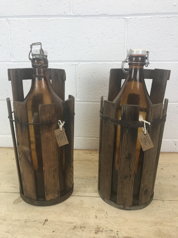 Vintage industrial Swedish cider bottles  #904