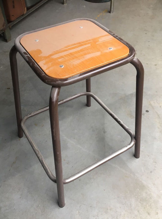 Vintage industrial French  stools #2204