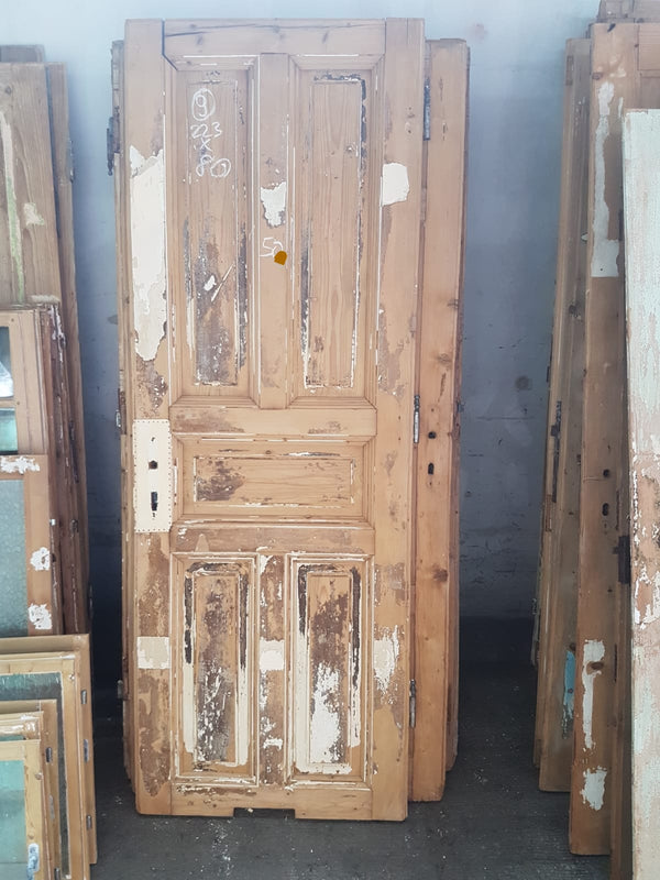 Vintage French house wooden door #2565/9