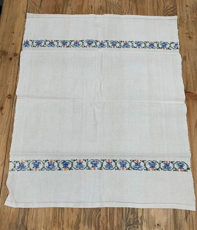 Vintage European Linen Tea Towel  #4705