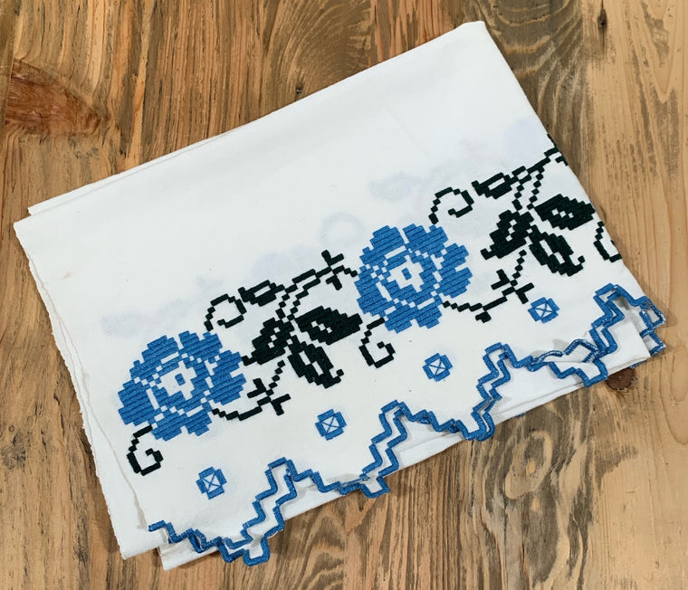 Vintage European Linen Tea Towel  #4706