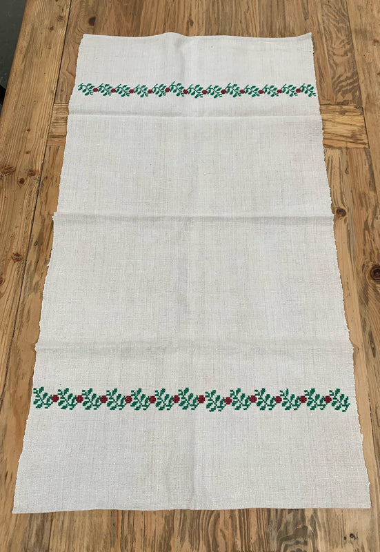 Vintage European Linen Tea Towel  #4707