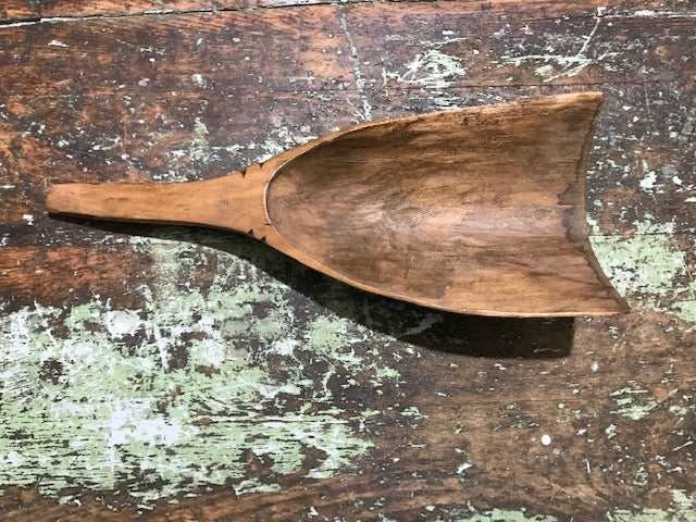 Vintage  Wooden Grain Scoop  #3873a