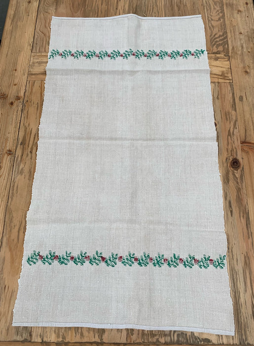 Vintage European Linen Tea Towel  #4707