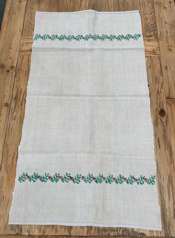 Vintage European Linen Tea Towel  #4707