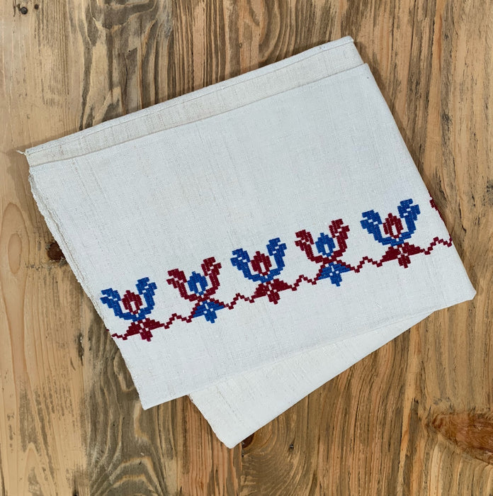 Vintage European Linen Tea Towel  #4708