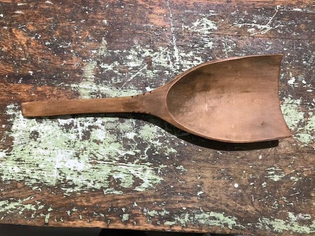 Vintage  Wooden Grain Scoop  #3873d