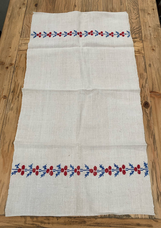 Vintage European Linen Tea Towel  #4709
