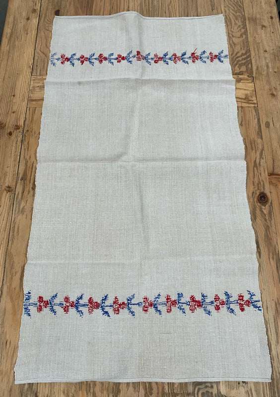 Vintage European Linen Tea Towel  #4709