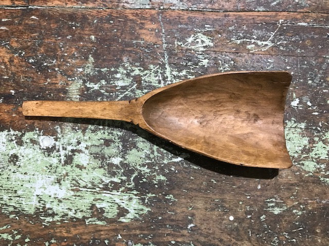 Vintage  Wooden Grain Scoop  #3873f