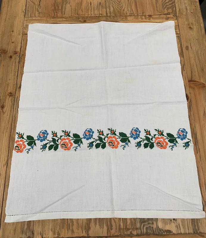 Vintage European Linen Tea Towel  #4711