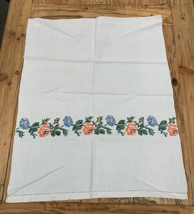 Vintage European Linen Tea Towel  #4711
