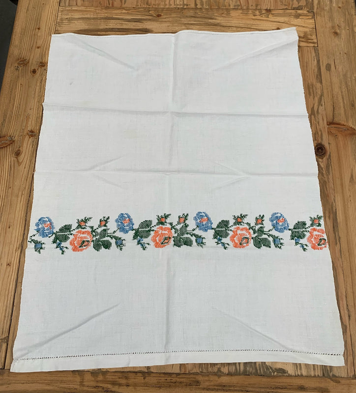 Vintage European Linen Tea Towel  #4711