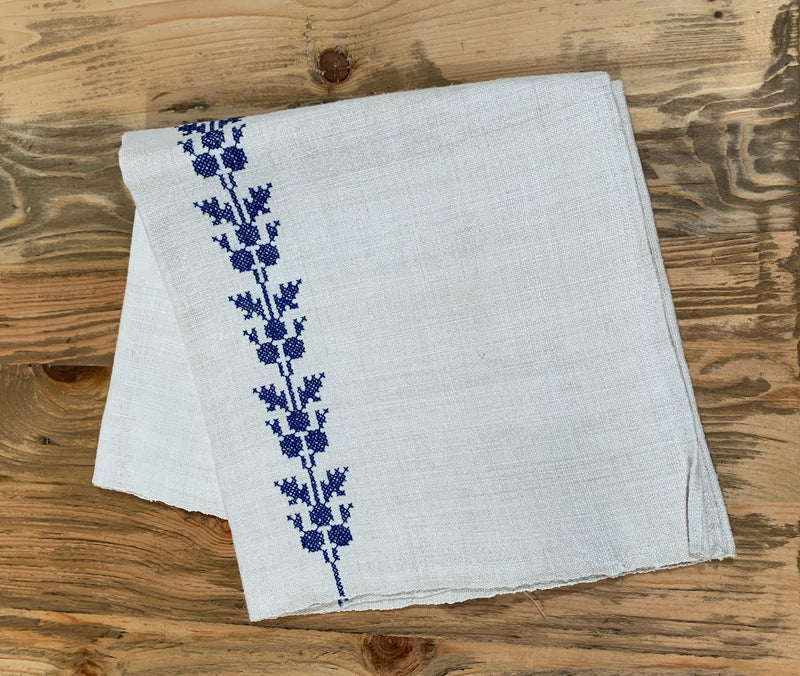 Vintage European Linen Tea Towel  #4713