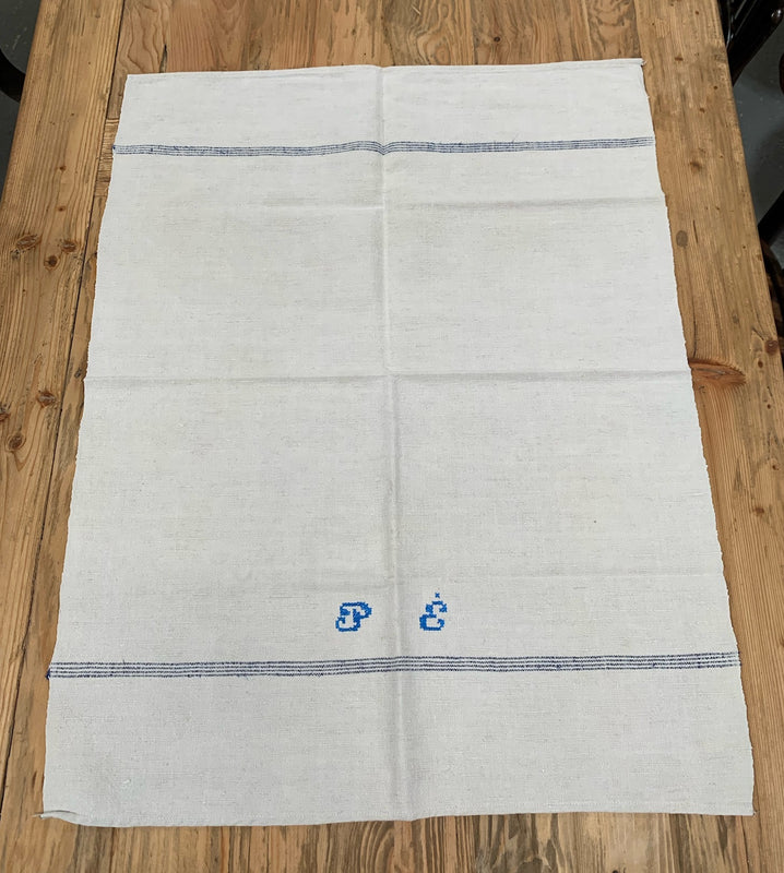Vintage European Linen Tea Towel  #4716