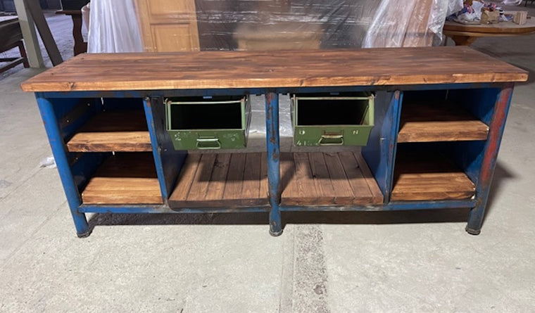 Vintage European Workbench / Kitchen Island #3783