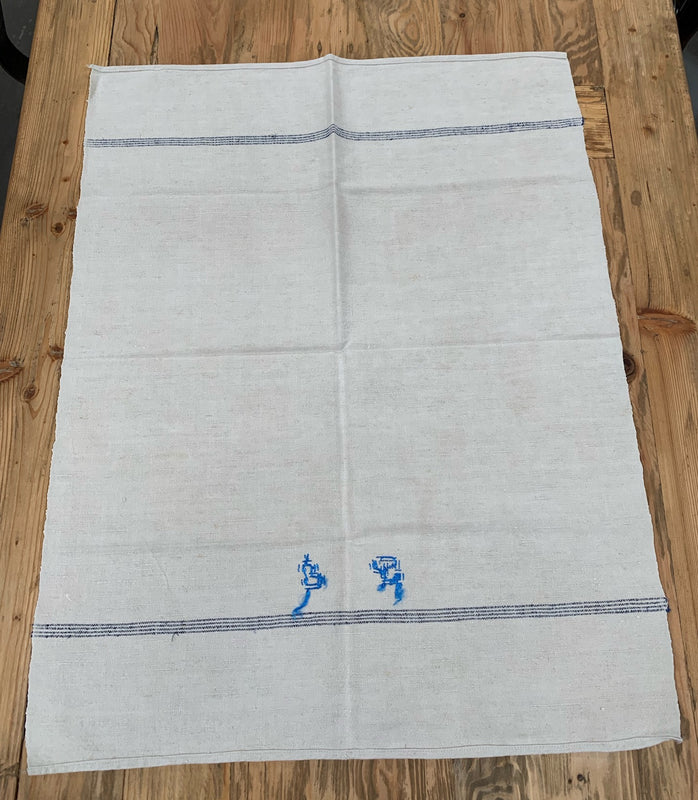 Vintage European Linen Tea Towel  #4716
