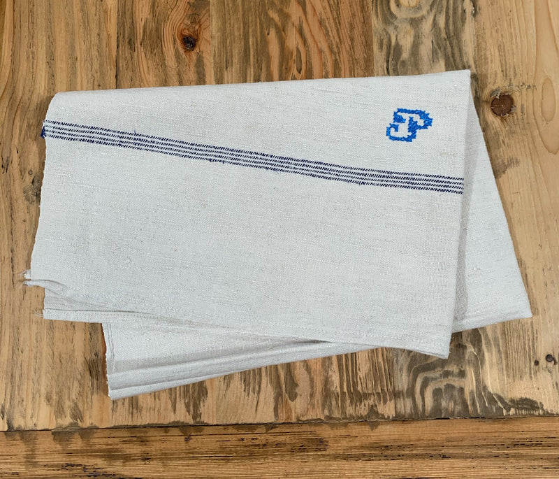 Vintage European Linen Tea Towel  #4716