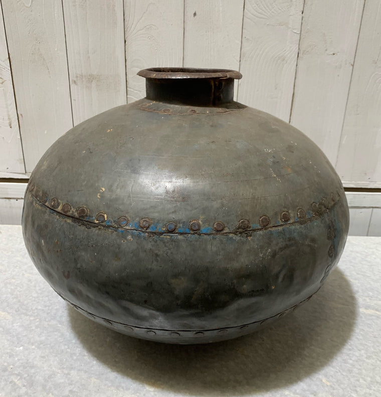 Vintage  Galvanised Water Vessle #4722