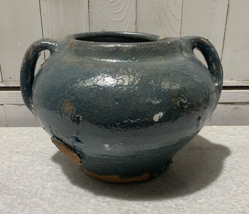 Vintage Glazed Ceramic  Pot #4727