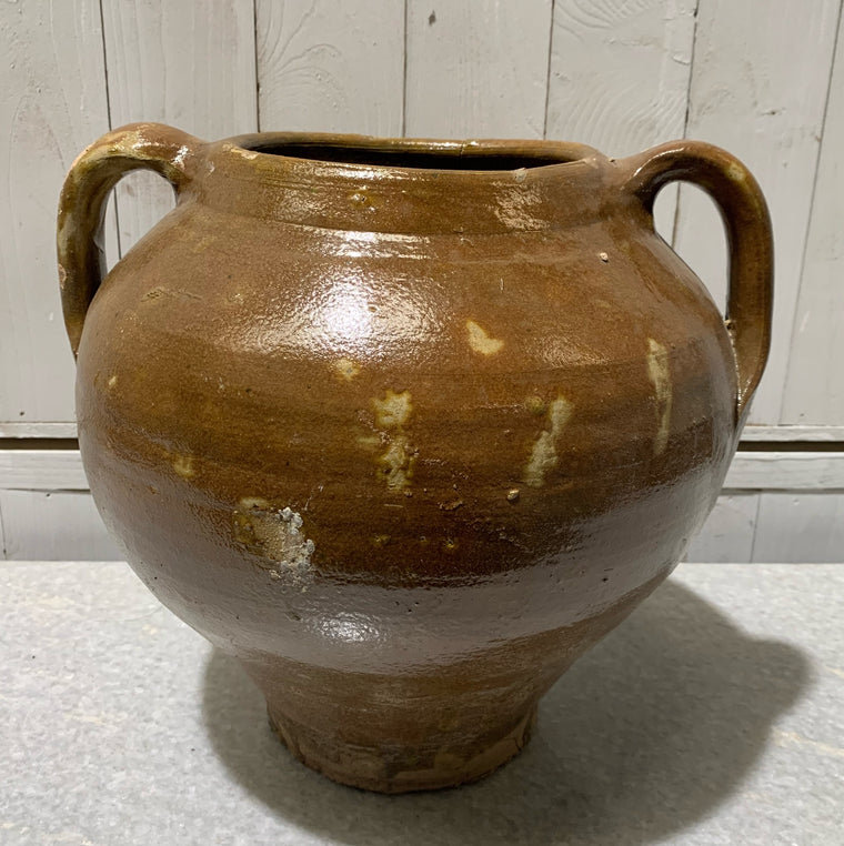 Vintage Glazed Ceramic  Pot #4728