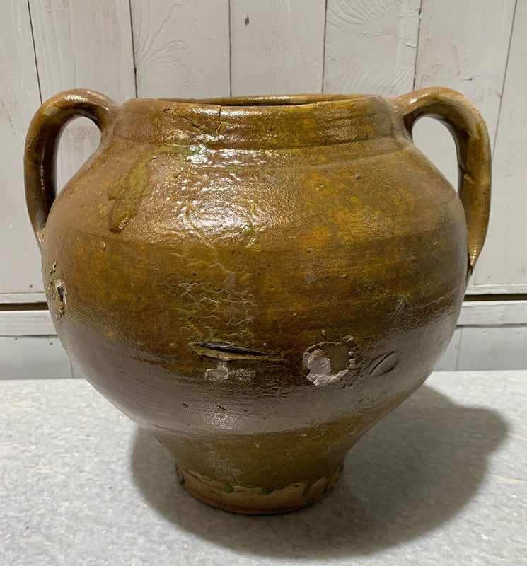 Vintage Glazed Ceramic  Pot #4728