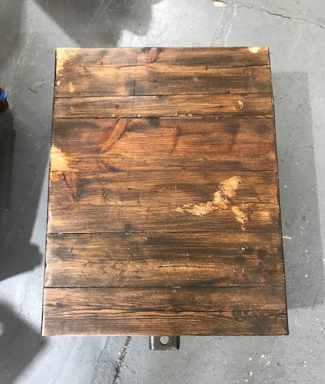Vintage  Rail Cart Coffee Table  #3875