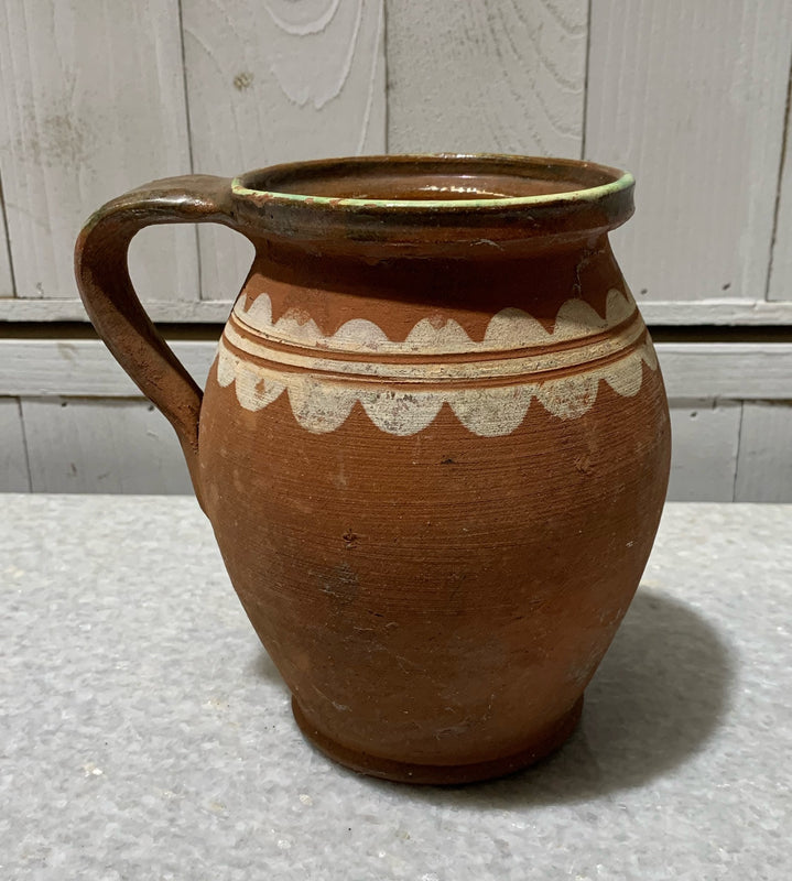 Vintage Hungarian Gypsy Terracotta Jug #4731