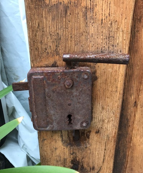 Vintage European Wooden  Door  #3877d