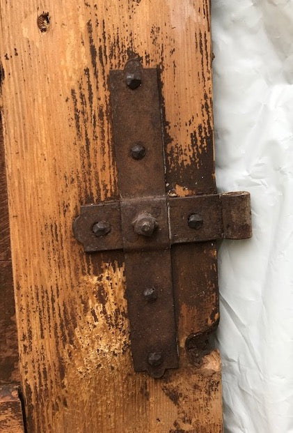 Vintage European Wooden  Door  #3877d